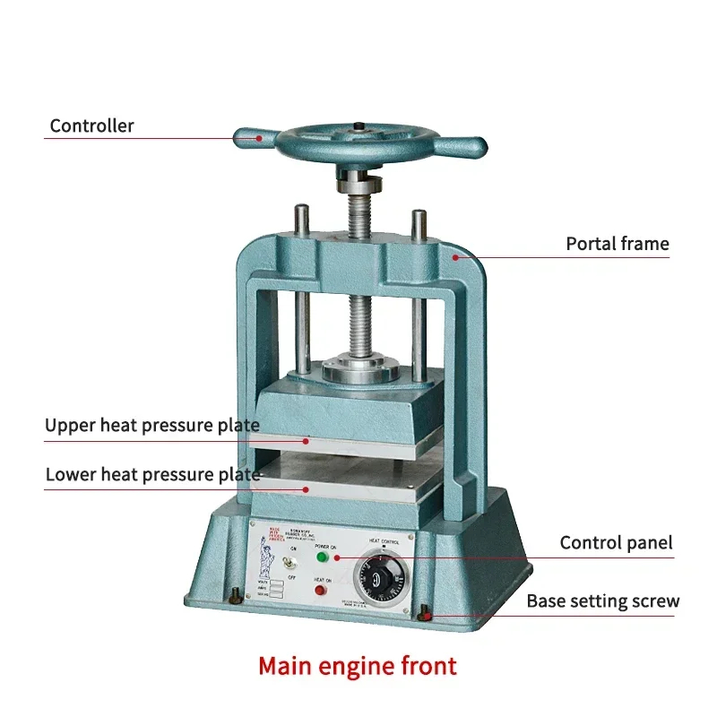 6*8/8*8 Inches Jewelry Molding Machine Vulcanizer Silicone Mold Rubber Heating Melting Molding Equipment With Heating Plate 220V