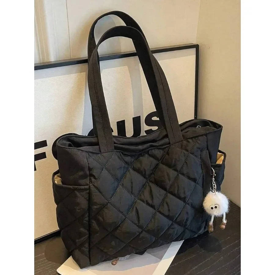 Leisure Bag Fashion Shoulder Bag Portable Oblique Tote Bags, Decorated With Animal Pendants, For Commuter School, Sports, Trave