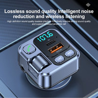 PD 20W Bluetooth 5.1 FM Transmitter 2.4A Car Charger Fast Charging Adapter Car Radio with Mic for Wireless Hands Free MP3 Player
