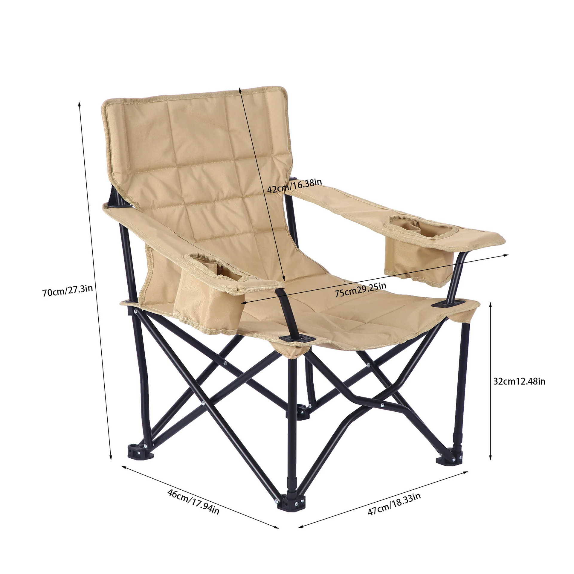 Outdoor folding chair camping portable table and chair camping equipment