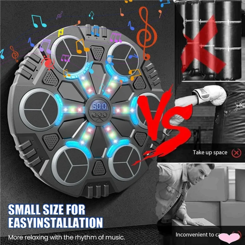 Smart Bluetooth Connection Music Boxing Machine Noise Reduction Wall Mounting Electronic Target Sanda Training Device image 5