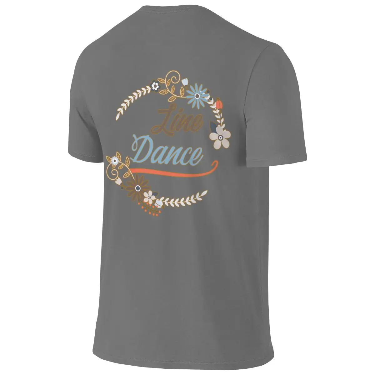 Line Dance - Western Dance - Dance Logo T-Shirt Literary Reversible T-shirt Commuting Casual Sun Protection Tee
