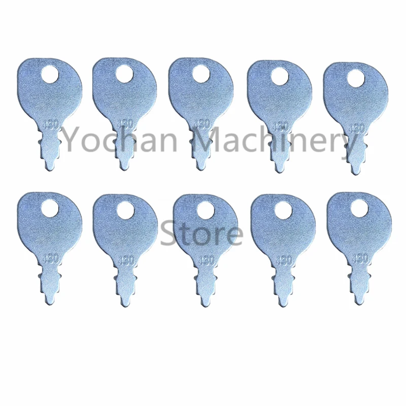 10 Pcs 430 Key For John Deere Honda Indak Kubota Murray MTD Polaris Scag Sears