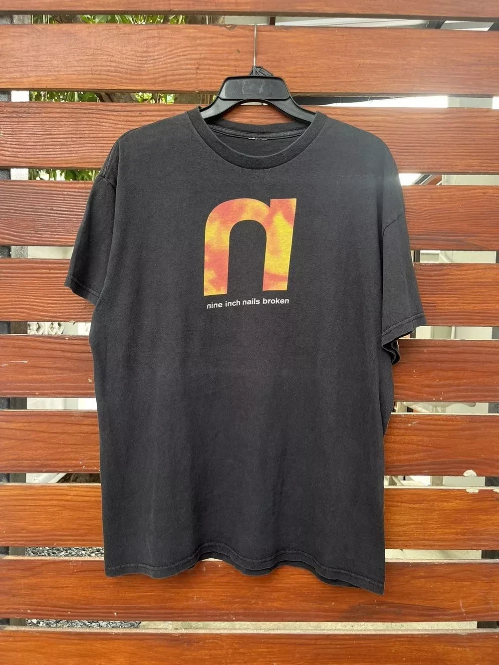 Camiseta Broken da banda Nine Inch Nails, estilo Harajuku, roupa masculina.