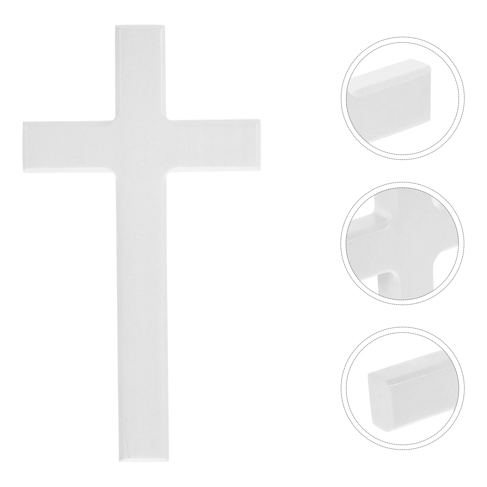 

Wedding Decorations Cross Desktop Ornaments Wooden Craft Accessories White Baby