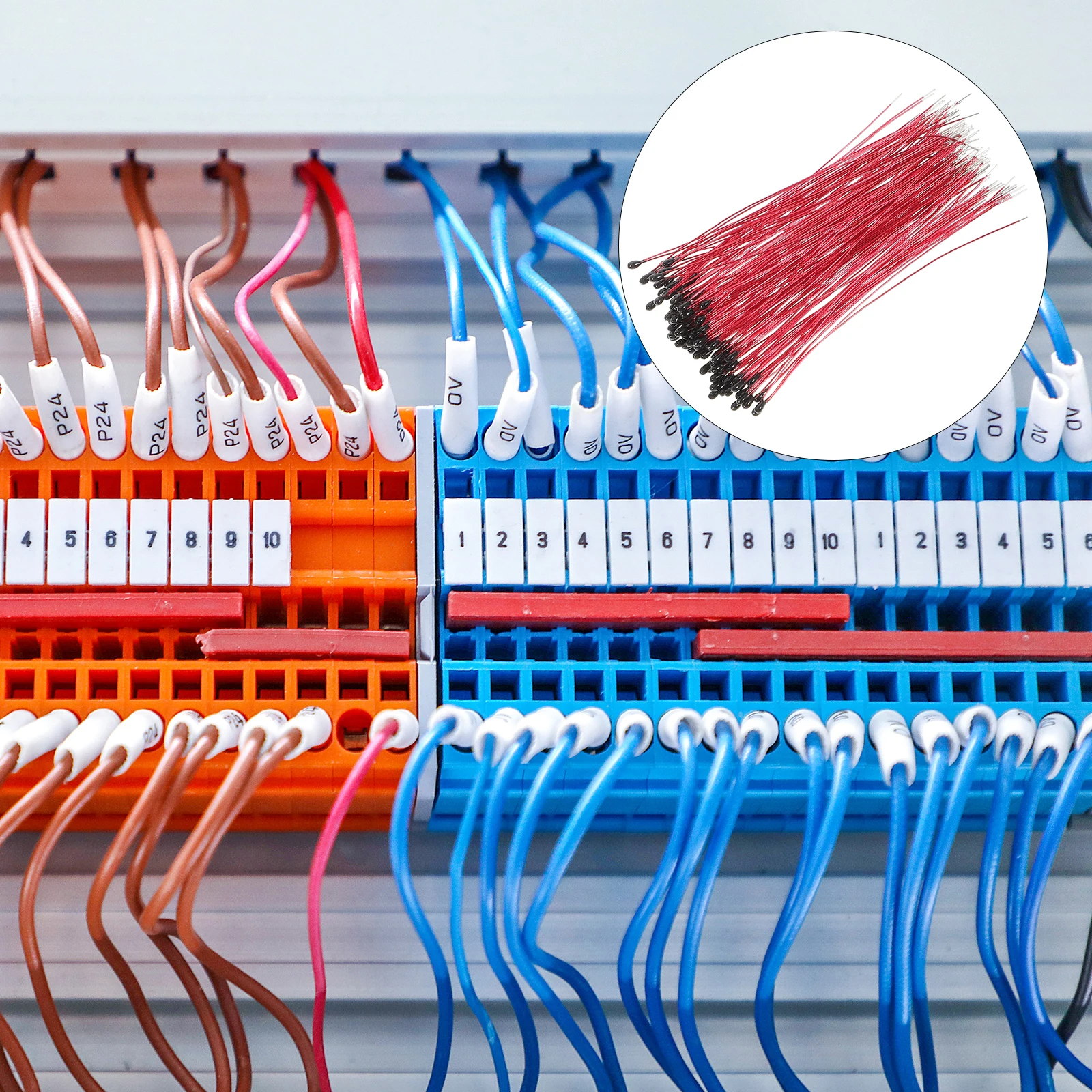 

100pcs Temperature Control Sensor NTC Thermistor Negative Coefficient Resistor Thermometer 3D Printing Parts Accessories High B