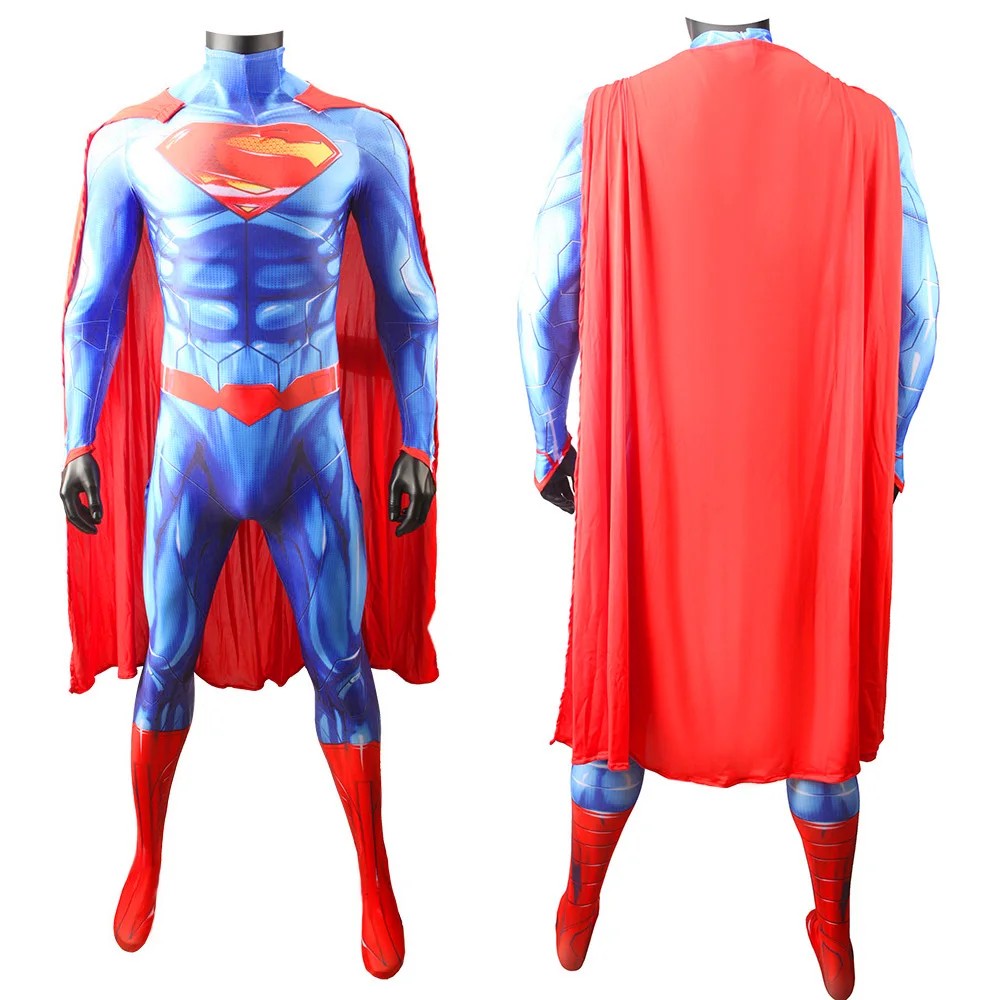 anime Man of Steel Costume Cosplay 3D Printed Spandex Zentai Suits Superhero Halloween disfraces para Bodysuit Cosplay Costume