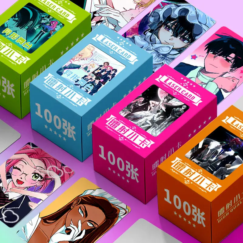100 قطعة أنيمي الغريبة المرحلة إيفان Till ALNST Ivti Mizi Sua Luka بطاقة الليزر مجموعة الصور صورة مروحة تحصيل قطع بطاقة بريدية