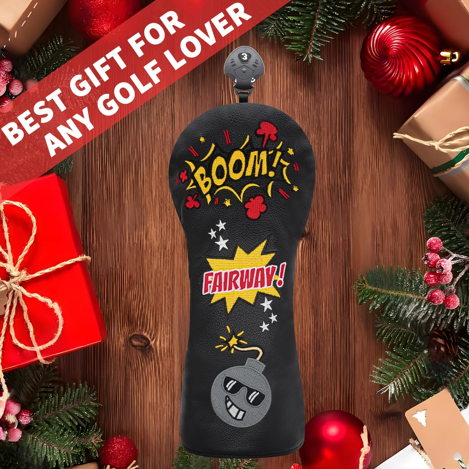 1pc/3pcs Golf Headcover - Golf Club Protective Cover Compatible for Woods- Self-Sealing Elastic Tip, Shockproof & Wear-Resistant image 5
