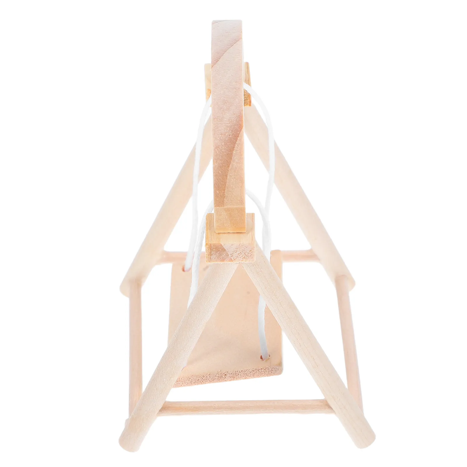 

Деревянные мини-качели для кукольного домика: декоративный элемент для патио, реалистичный миниатюрный садовый реквизит для творческих игровых сцен