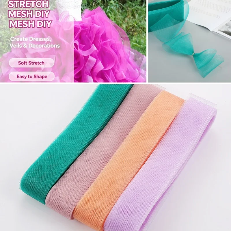 Stiff Polyester Horsehair Braid 25/50/100/200 Yard Sew‑in Boning Trim for Wedding Bridal Gown Dance Costume Formal Dresses Crino