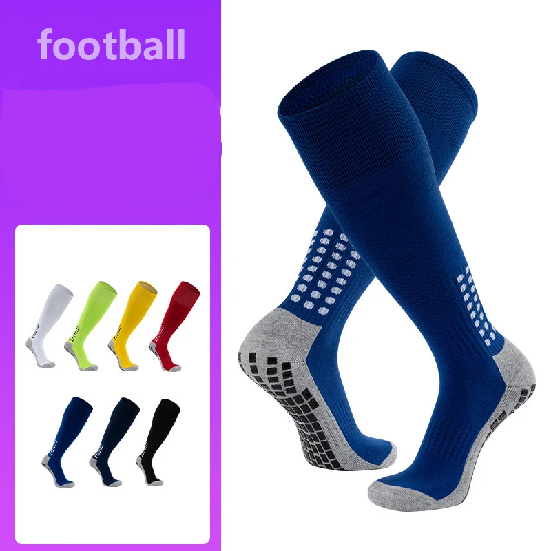 2023 New Long Football Socks Men Women Baseball Rugby Anti Slip Soccer Socks Sports Grip Football Socks Yoga Socks Floor Socks