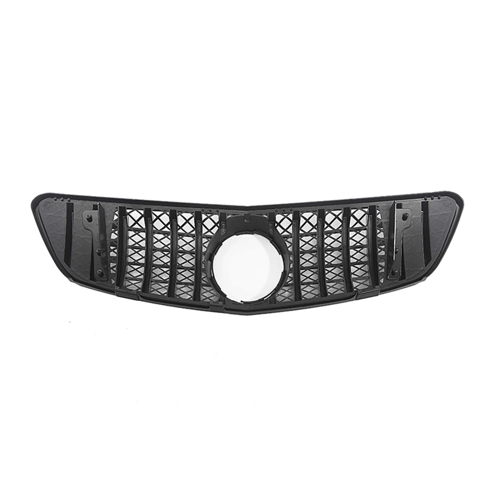 Front Grille For Mercedes-Benz R-Class W250 GT-R 2005-2010 R320 R350 R500 R550 GT Black/Silver Upper Bumper Hood Mesh Grill Grid