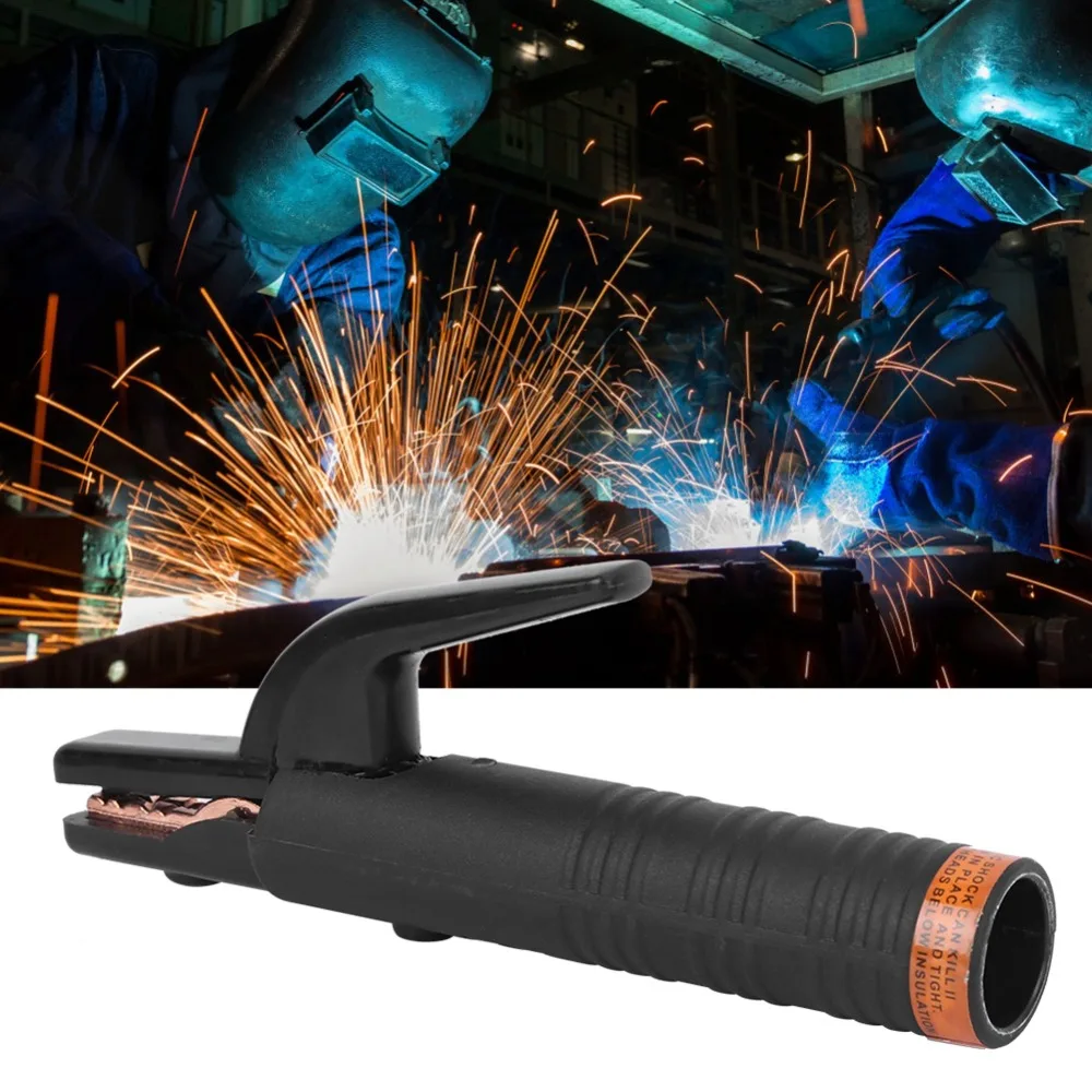 300-500A Welding Electrode Holder Insulated Thickened Copper Clamp Tongs Heavy Duty Pure Copper Welding Tongs