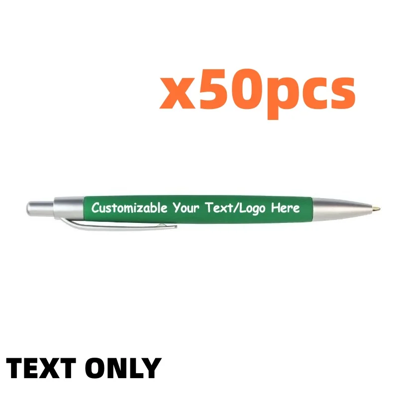 50/100PCS Customizable Logo Ballpoint Pens Promotional Advertising Corporate Gifts Hotel Conference School Supplies image 3