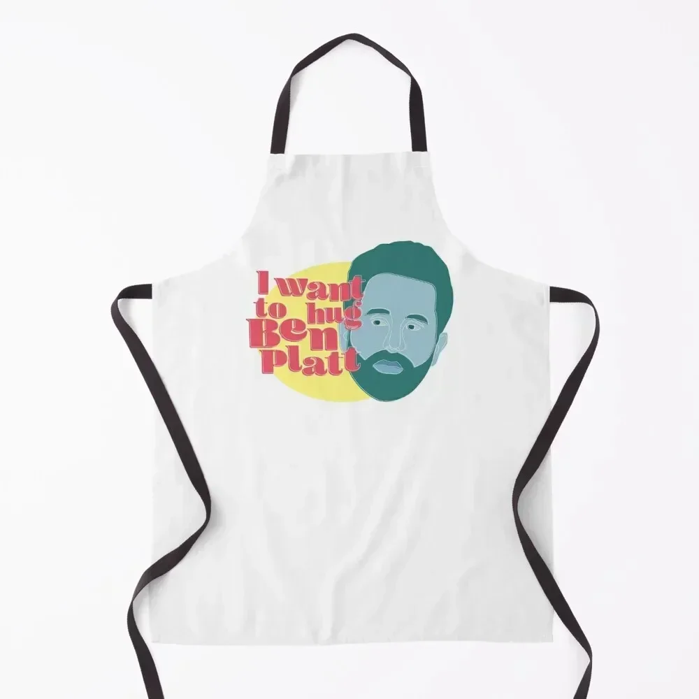 

I want to hug Ben Platt Apron Hairdressing christmas Smock for hairdressing Kitchen Accessories 2022 Apron
