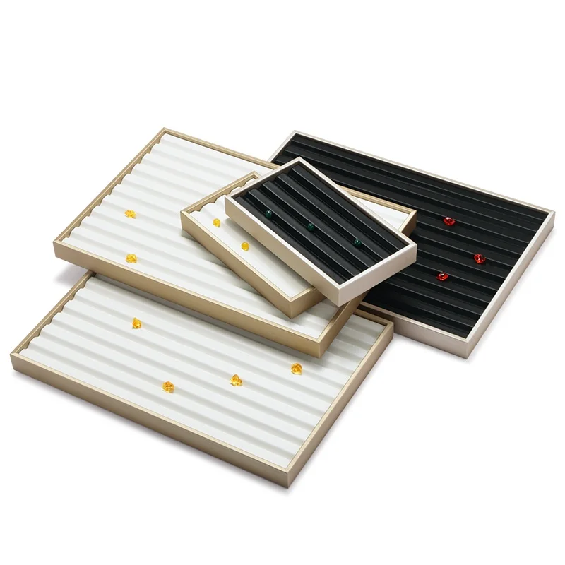 Premium Black Velvet Display Tray, Professional Gemstone Viewing Pad for Loose Diamonds & Jewelry, Portable Exhibition Showcase