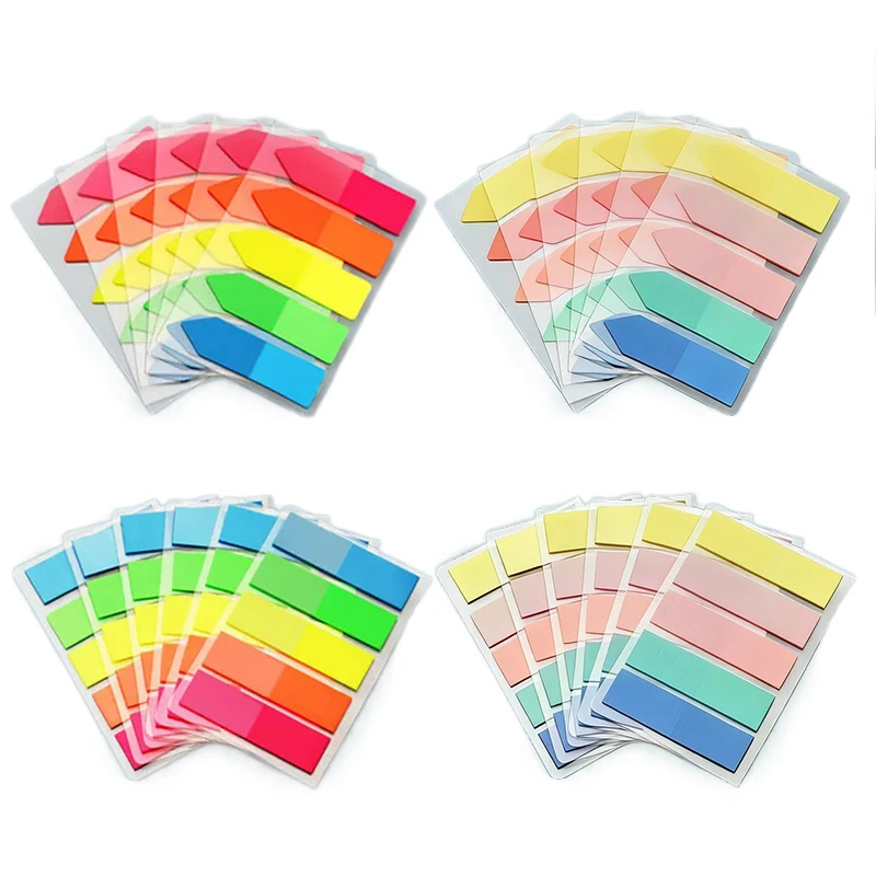 Sticky Index Tabs Page Markers, Arrow & Flat Shape Adhesive Flags, Office School Supplies Note Label for Organization TMZ