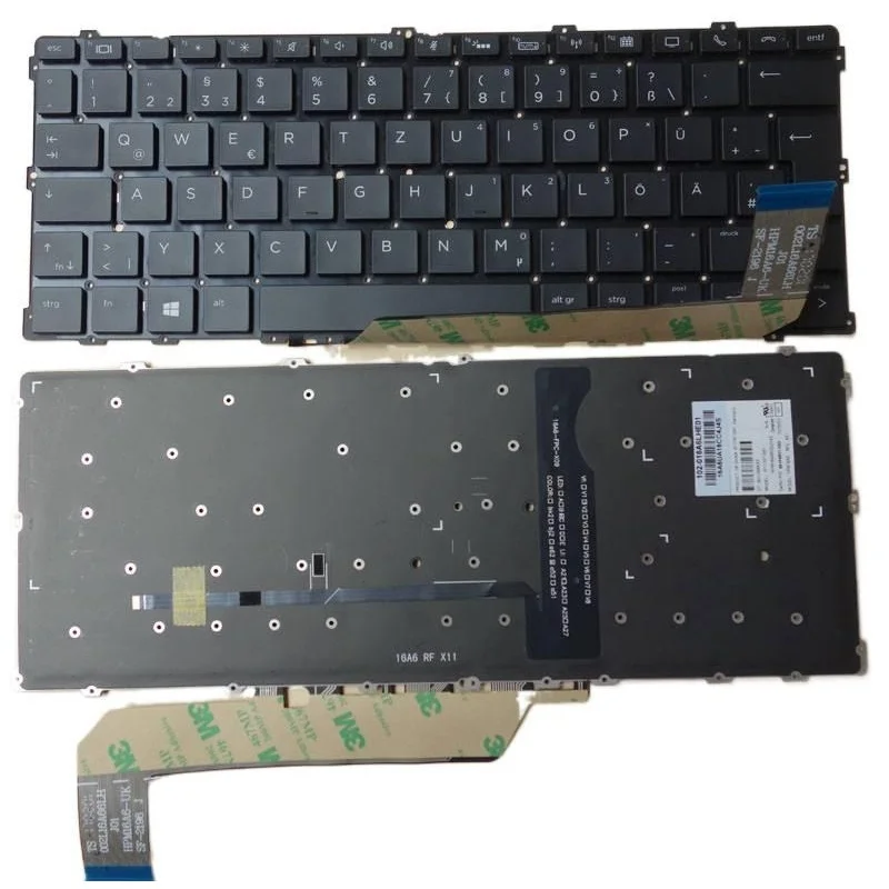Keyboard for HP EliteBook X360 1030 G2 backlit QWERTZ Keyboard German Lighting