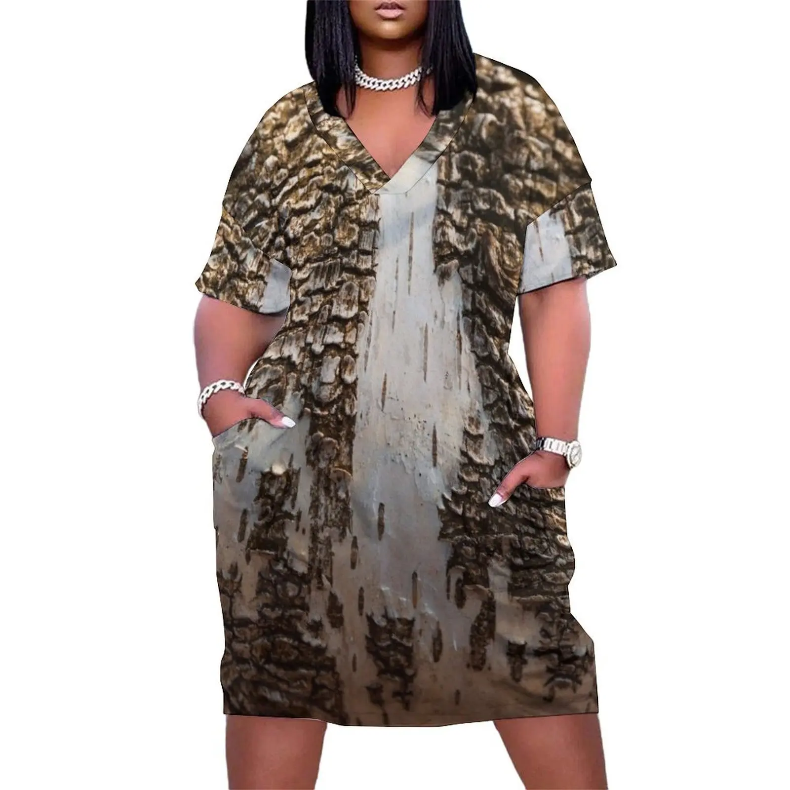 

Birch Gradient Texture Loose Pocket Dress african dresses for woman Women's dresses dresses summer woman 2025 long dress women