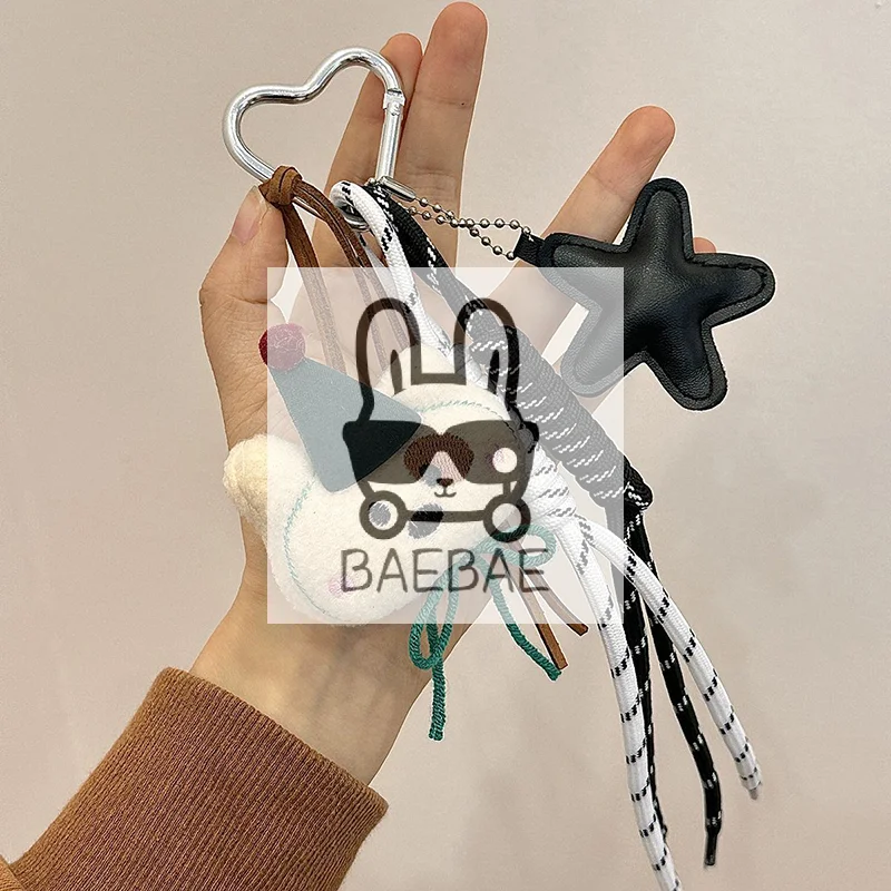 

Забавный и милый плюшевый брелок-медведь, мягкая игрушка-подвеска с веревкой для декора рюкзака девочек