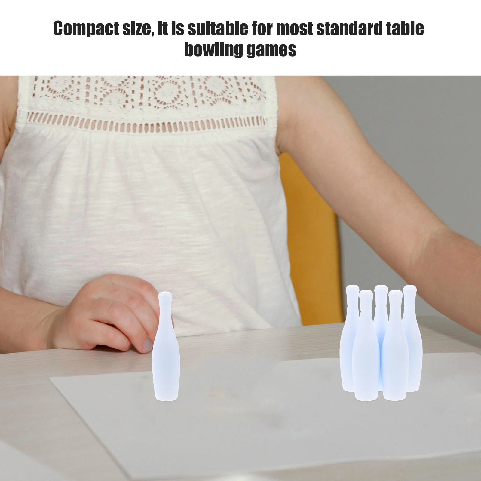 

20 шт., набор маленьких булавок для боулинга, портативный настольный игровой предмет для боулинга, прочный многоразовый набор булавок для моделирования для повседневной игровой практики, развлечения