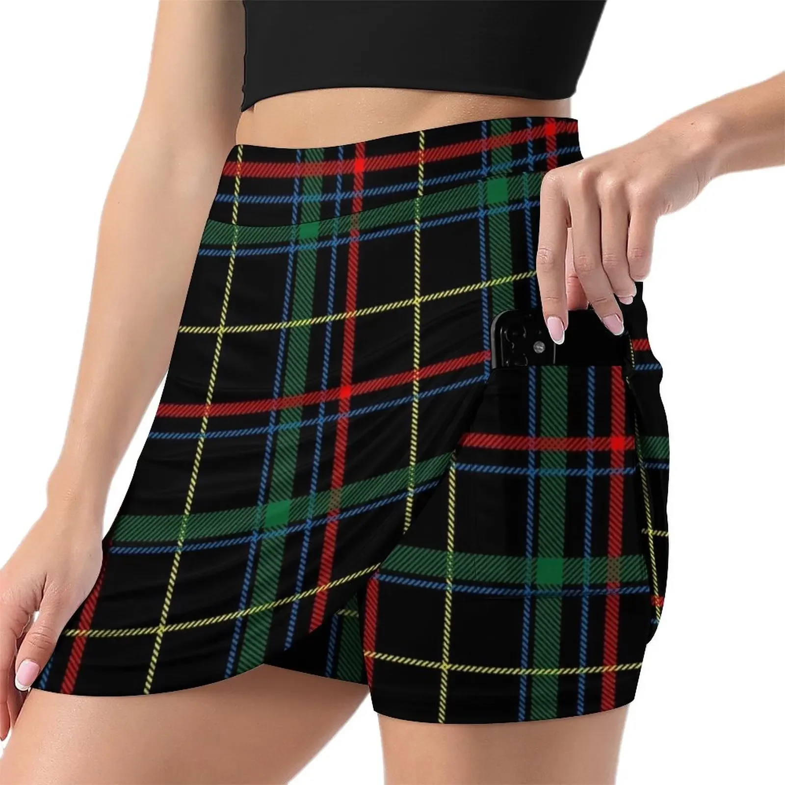 Scottish Clan Tartan Patterns Mini Skirt Woman skirt School uniform korean fashion japanese fashion