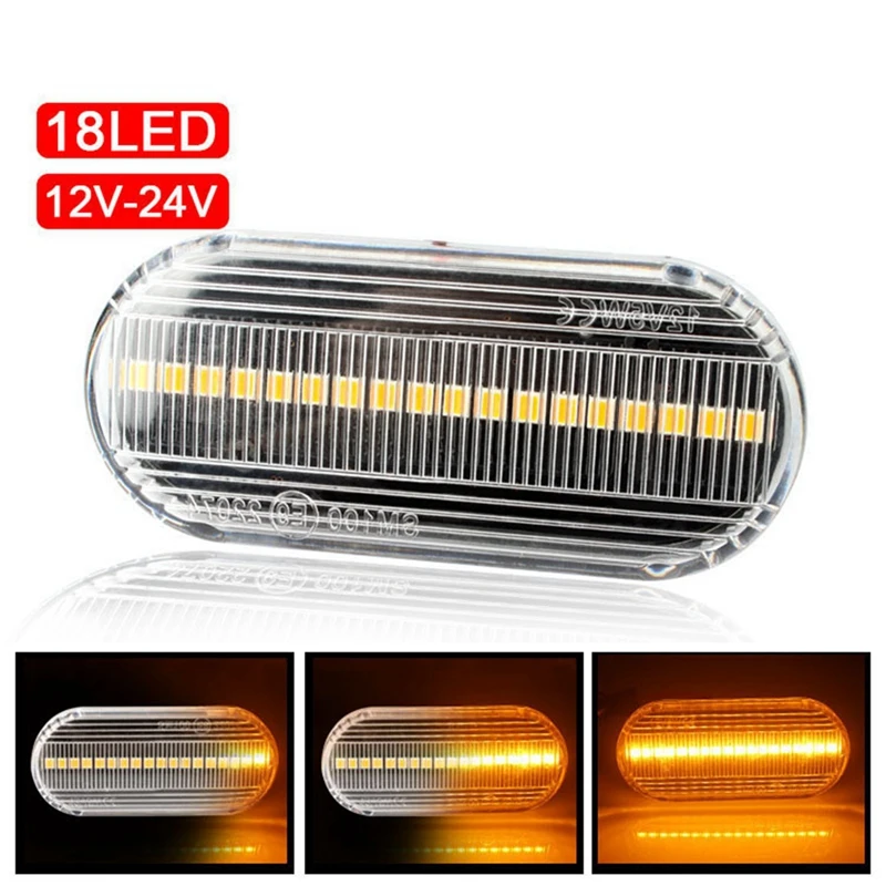 Fender Side Turn Signal For VW Passat Golf Polo Ford 12V LED Streaming Side Light 14805294 4M5A13K309AA Shell