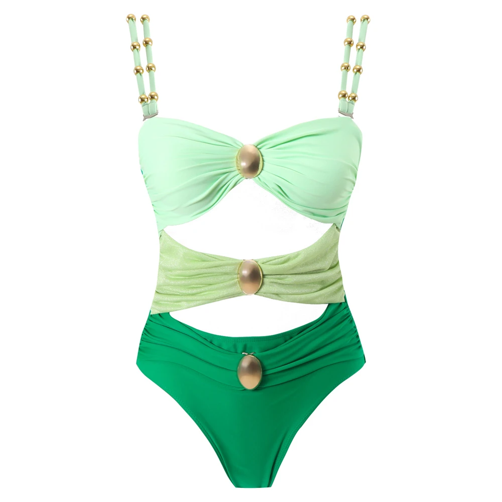 CPUTAN 2024 Sexy Bikini Set Brazilian Biquini Women Push Up One Piece Swimwear Skirt Bathing Suit Girls Summer Beachwear Dress