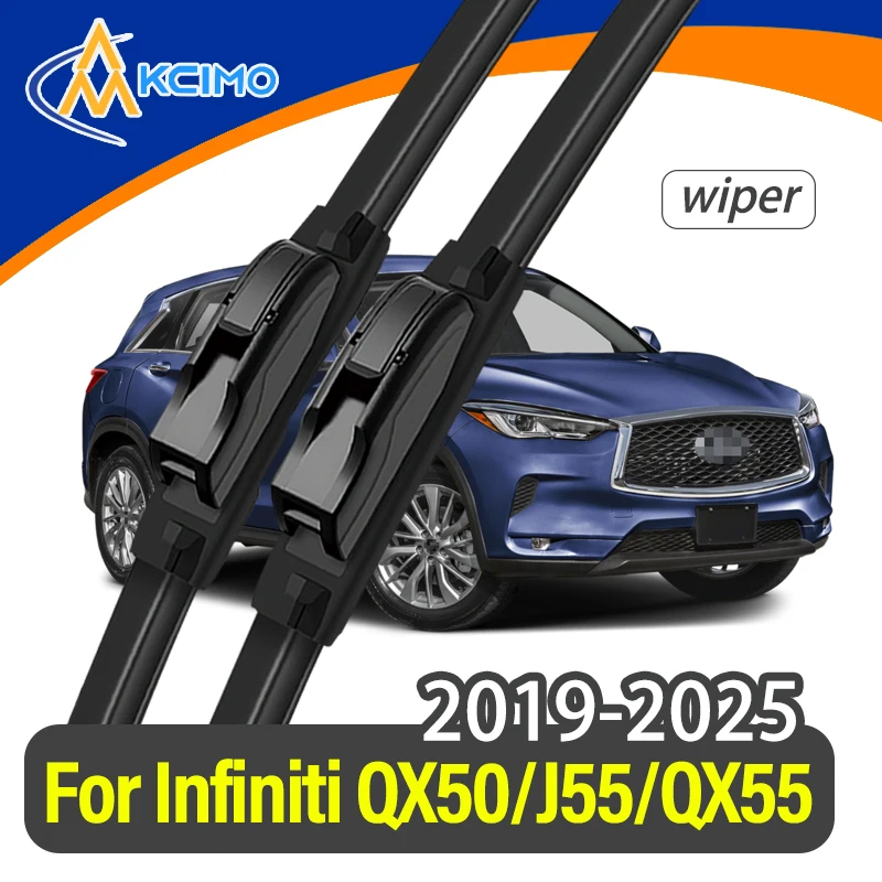 

For Infiniti QX50/J55/QX55 2019-2025 Wiper Front Wiper Blades 2pcs HD Quiet Durable Automotive Wiper Windshield Windscreen
