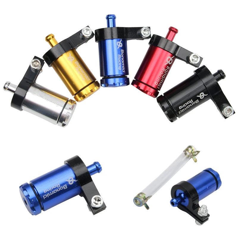 1pc Motorcycle Aluminum Alloy Accessory Hydraulic Brake Filter Compact Structure Improves Fuel Efficiency For Electric Vehicles