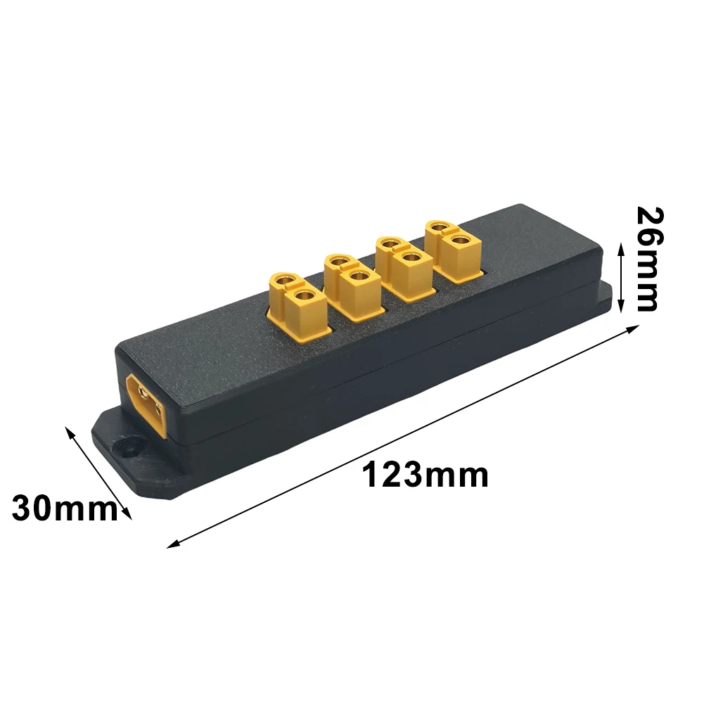 

dual input and four channel output power supply module for XT60 power distribution board with stable 40A current rating