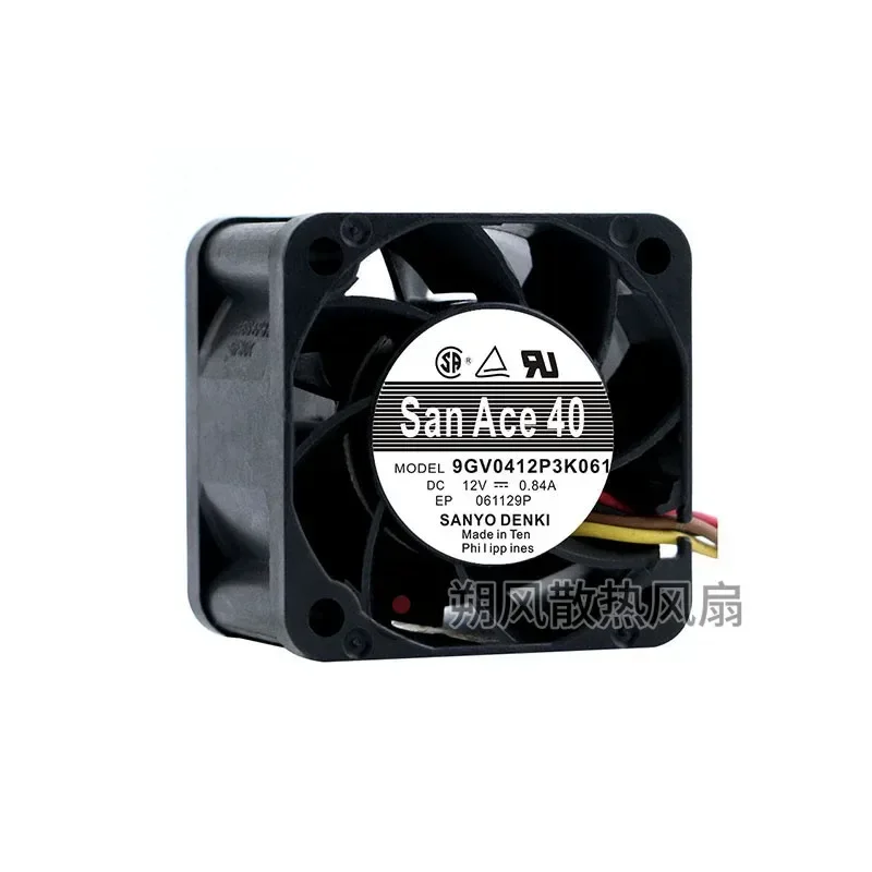 for Sanyo 9GV0412P3K061 12V 4028 0.84A 4CMPWM Temperature Control Speed Regulating Cooling Fan