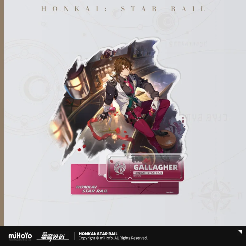 2024 Anime Honkai: Star Rail Vertical Drawing Series Abundance Acrylic Stand Card Desk Decor Gift Natasha Bailu Luocha Lynx