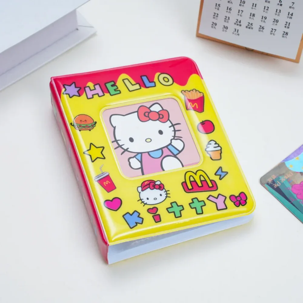 

Kawaii Hello Kitty Sanrio карточная книга милый Kt Cat мультяшный фотоальбом для девочек идол фотокарточка мемориальный органайзер подарки для девочек
