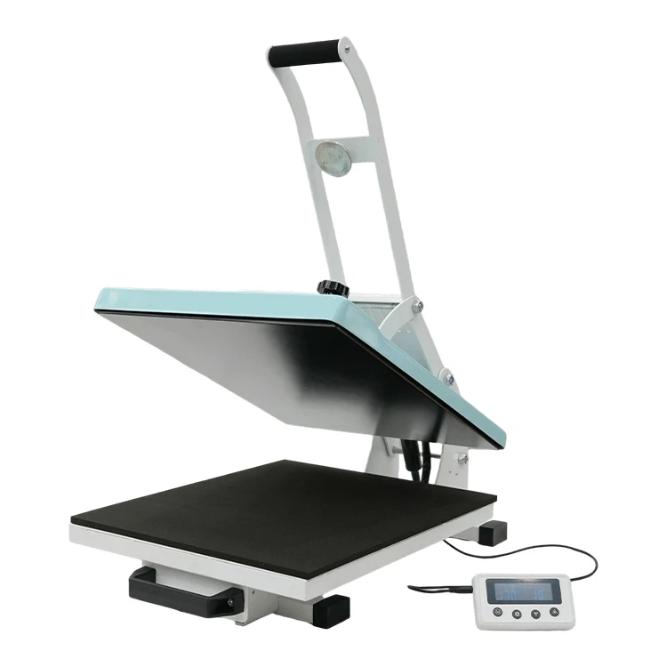 Versatile 38x38cm Flatbed Heat Press Machine with Easy Time/Temp Setting for Sublimation and Heat Transfer