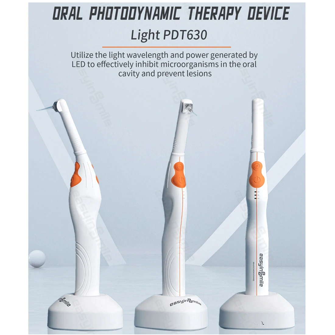 Dental Photodynamic Laser Oral Therapy Device Light PDT 630 Implant Periodontal Treat Sterilized Anti-Inflammation Easyinsmile