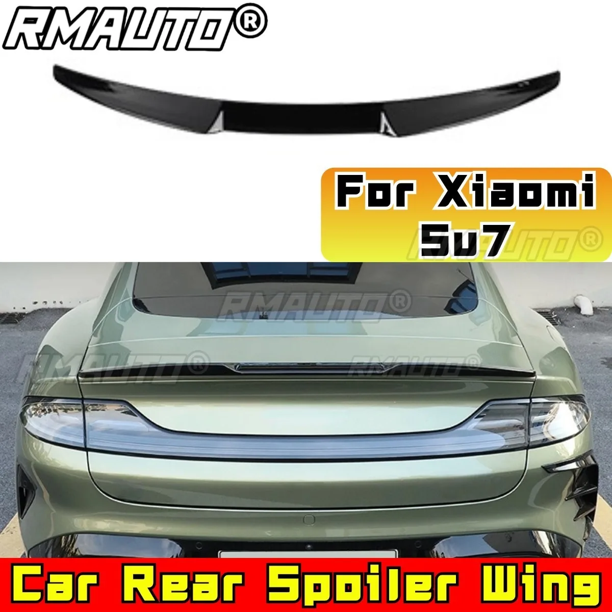 

Car Rear Trunk Spoiler Wing M4 Style Modification Part For Xiaomi Su7 Rear Trunk Spoiler Wing Car Accessories Exterior Part