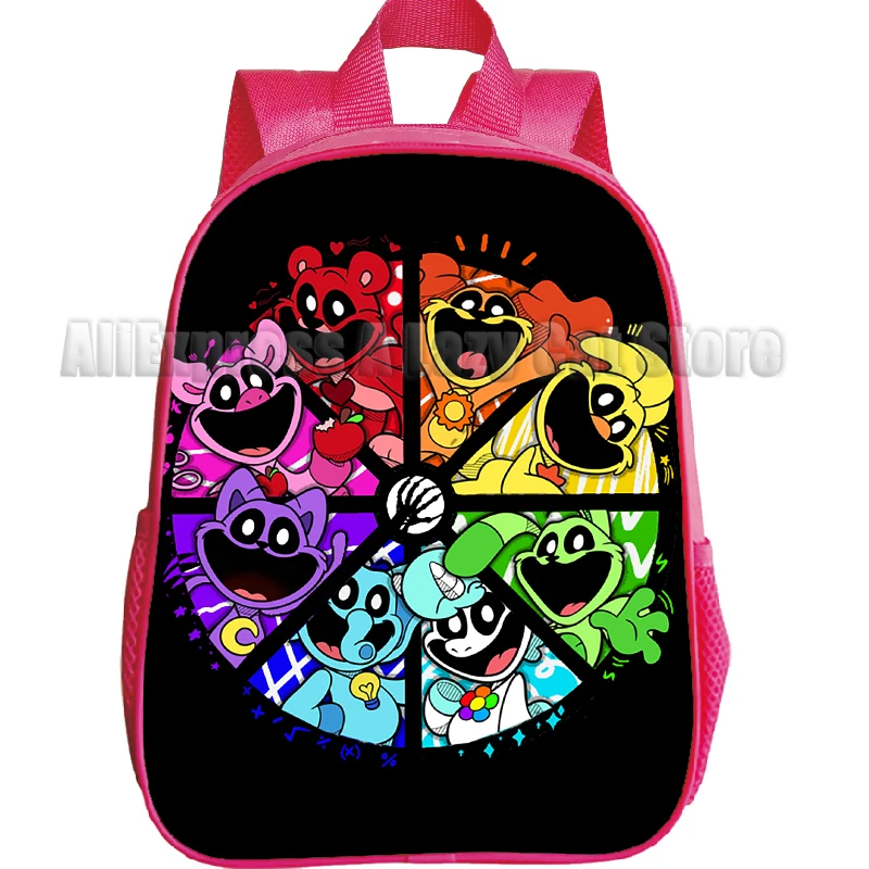 Smiling Critter Kindergarten Backpack Catnap Dogday Bag Cosplay Student Cartoon School Bag For Kids Birthday Gift