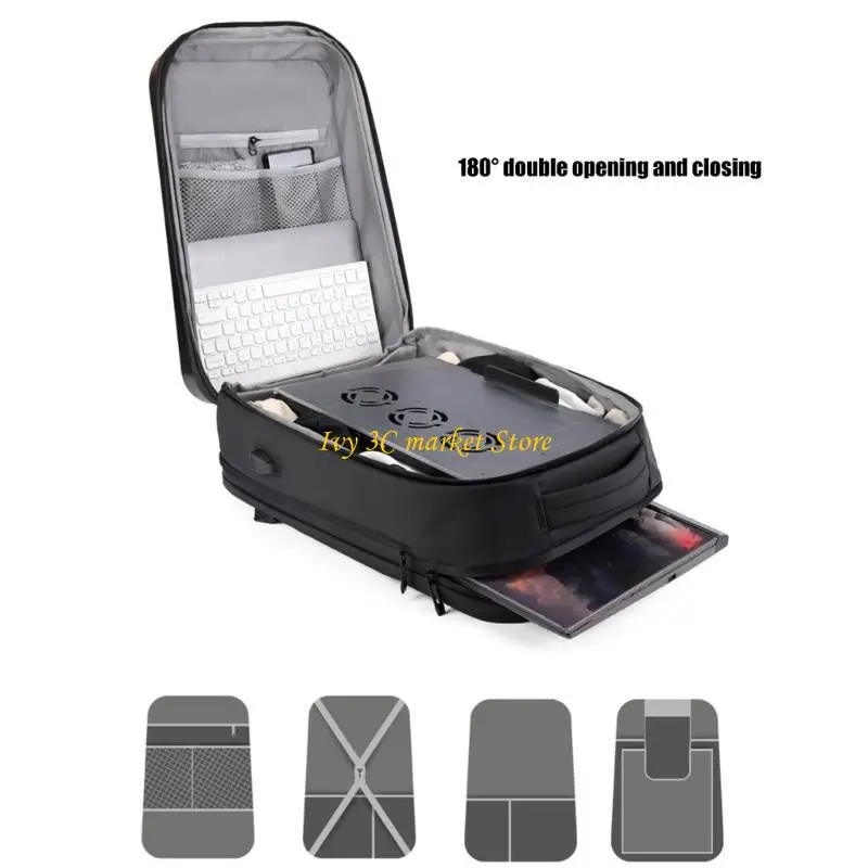 

D7YC Durability Motorcycle Backpack Waterproof Exterior Reflective Safety Stripes