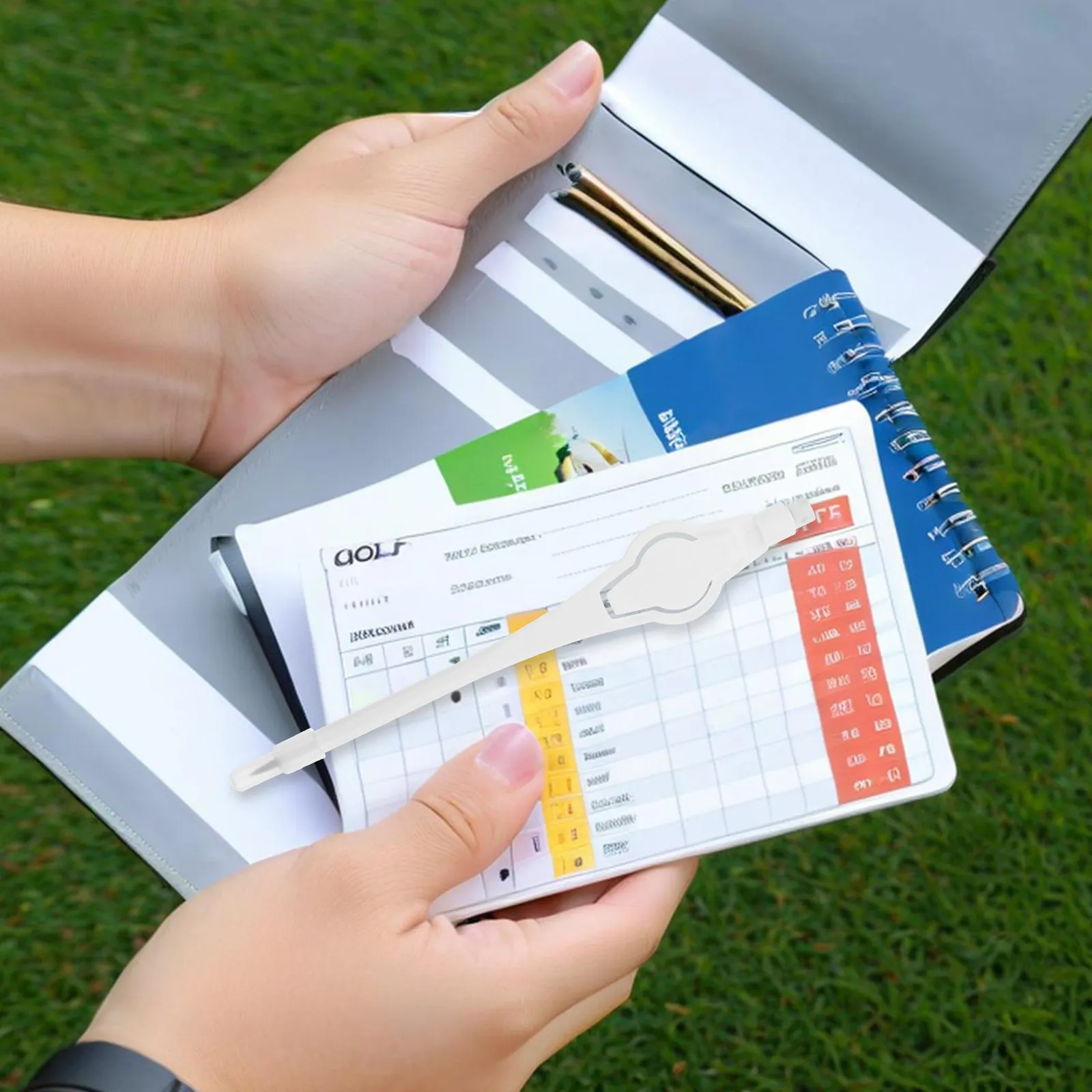 20Pcs Golf Scoring Pens Pencils Set Comfortable Grip Compact Design Built-in Erasers for Precision Scorekeeping Golf Games