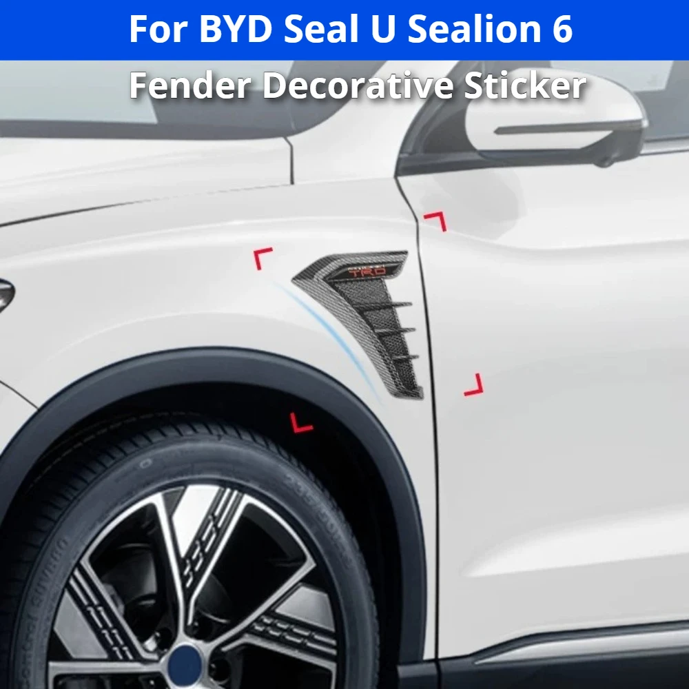 For BYD Seal U Sealion 6 Fender Side Marker Sticker, Body Decal Decor Car Accessories