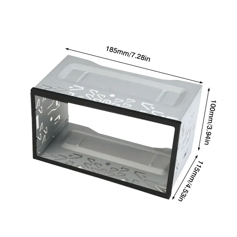 Picture 6: 2Din Stereo Radio Cage Frame Unit Universal DVD Player Box Fascia Panel Plate Case Audio Dash Mounting Frame Kit Accessories