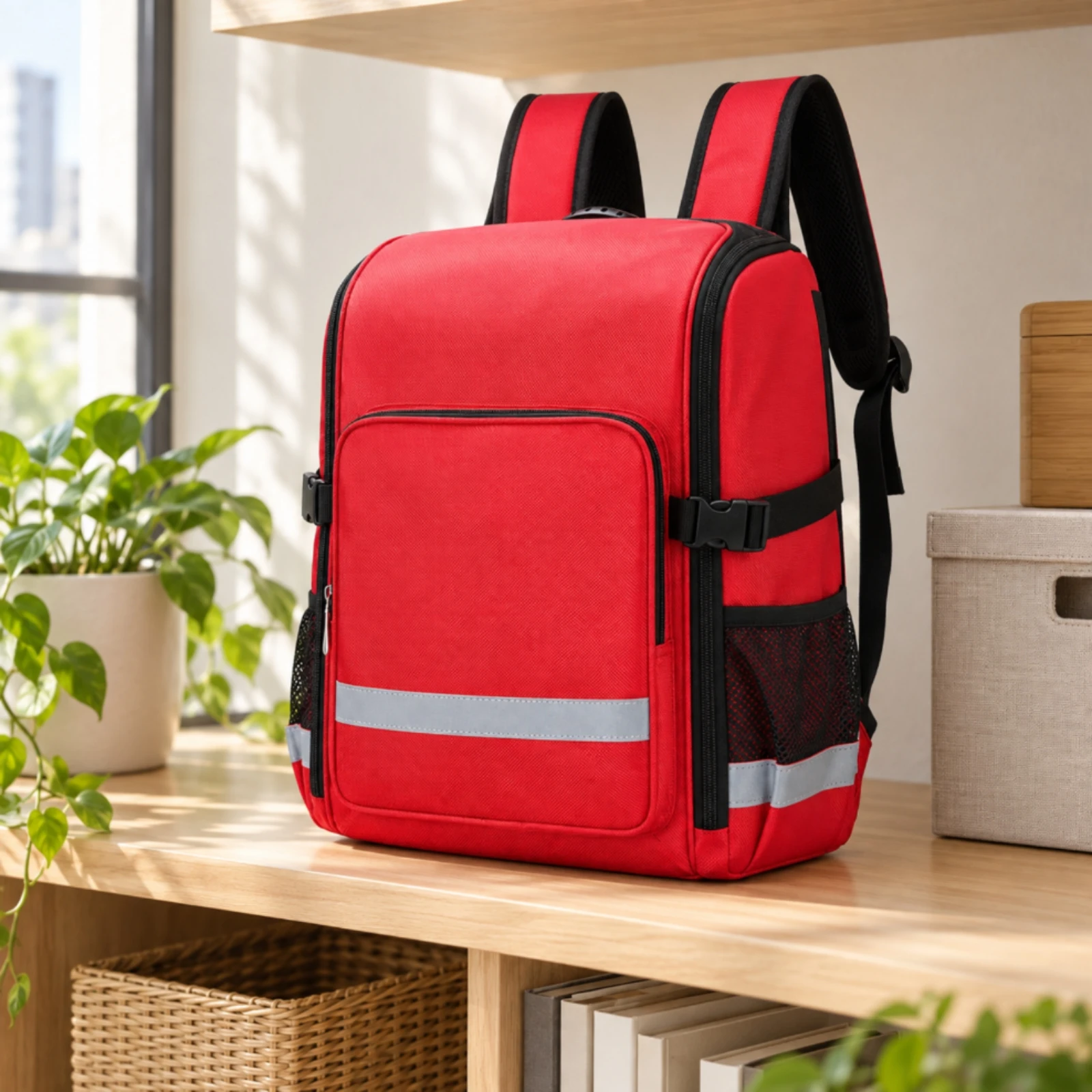 Emergency Preparedness Backpack Waterproof Allall-in-One Survival Kit Backpack Go-Bag Adjustable Portable for Evacuation