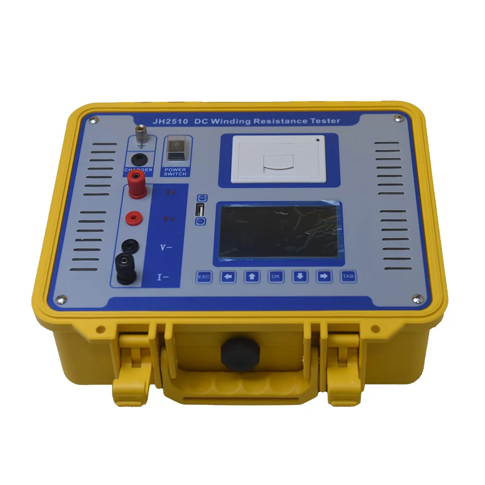 Digital Display DC Winding Resistance Meter Tester with 5mA/100mA/300mA/1A/10A Automatic Levels Included