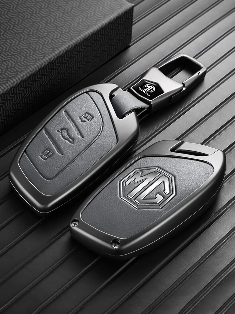 Autoschlüssel-Schutzhülle für MG ZS Schlüsselanhänger aus Zinklegierung, vollständiger Schutz, stoßfest, MG 4, MG HS, MG 5, MG RX8, Autozubehör – Detail 4