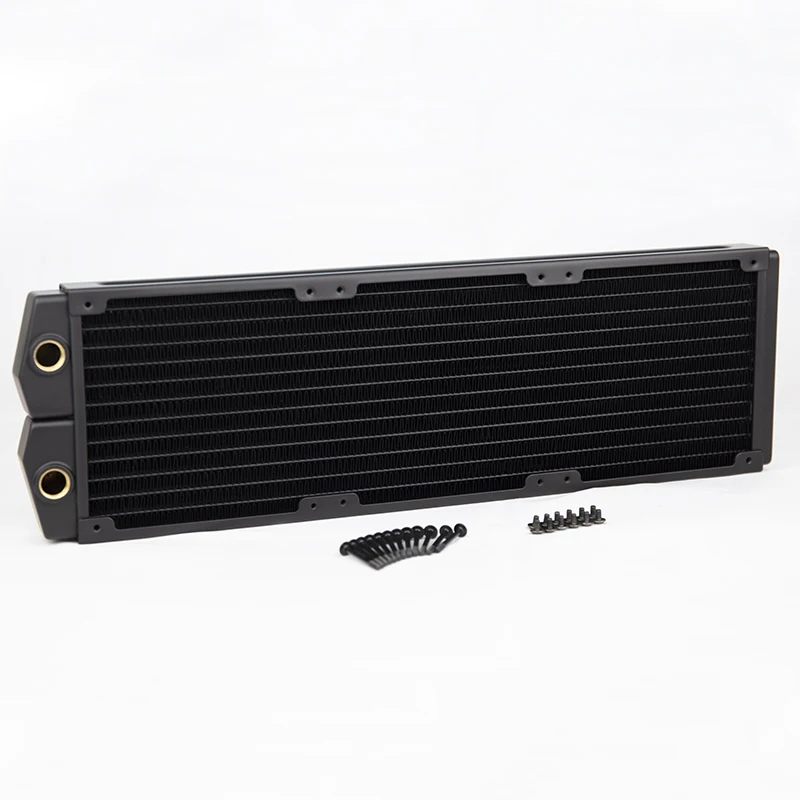 Syscooling Black ARGB Hard Tube CPU Liquid Cooler - Copper Radiator & High-Lift Pump