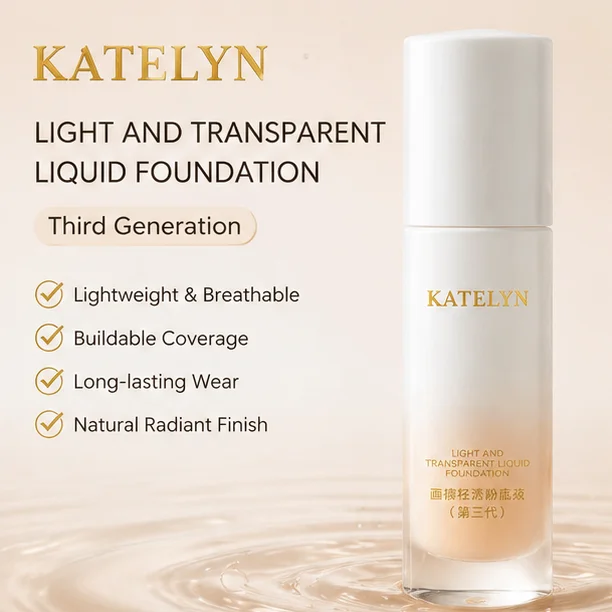 Katelyn Full Coverage Foundation Face Makeup for Women Long-lasting Natural Look Beauty Cosmetics