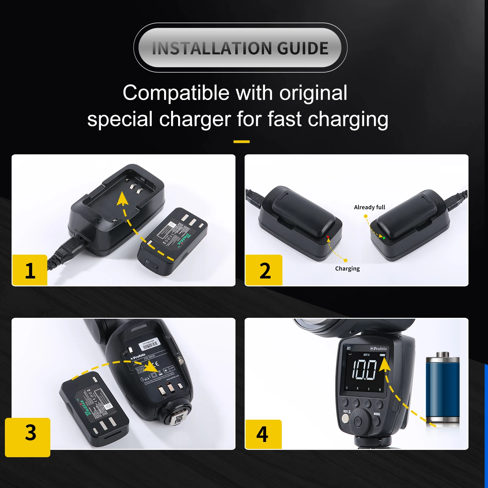 Oplaadbare Batterij Compatibel Met Profoto 10049 100397 Profito A1 A1x A10 Camera Flitser Beter 7.2V 3000Mah 21.6wh