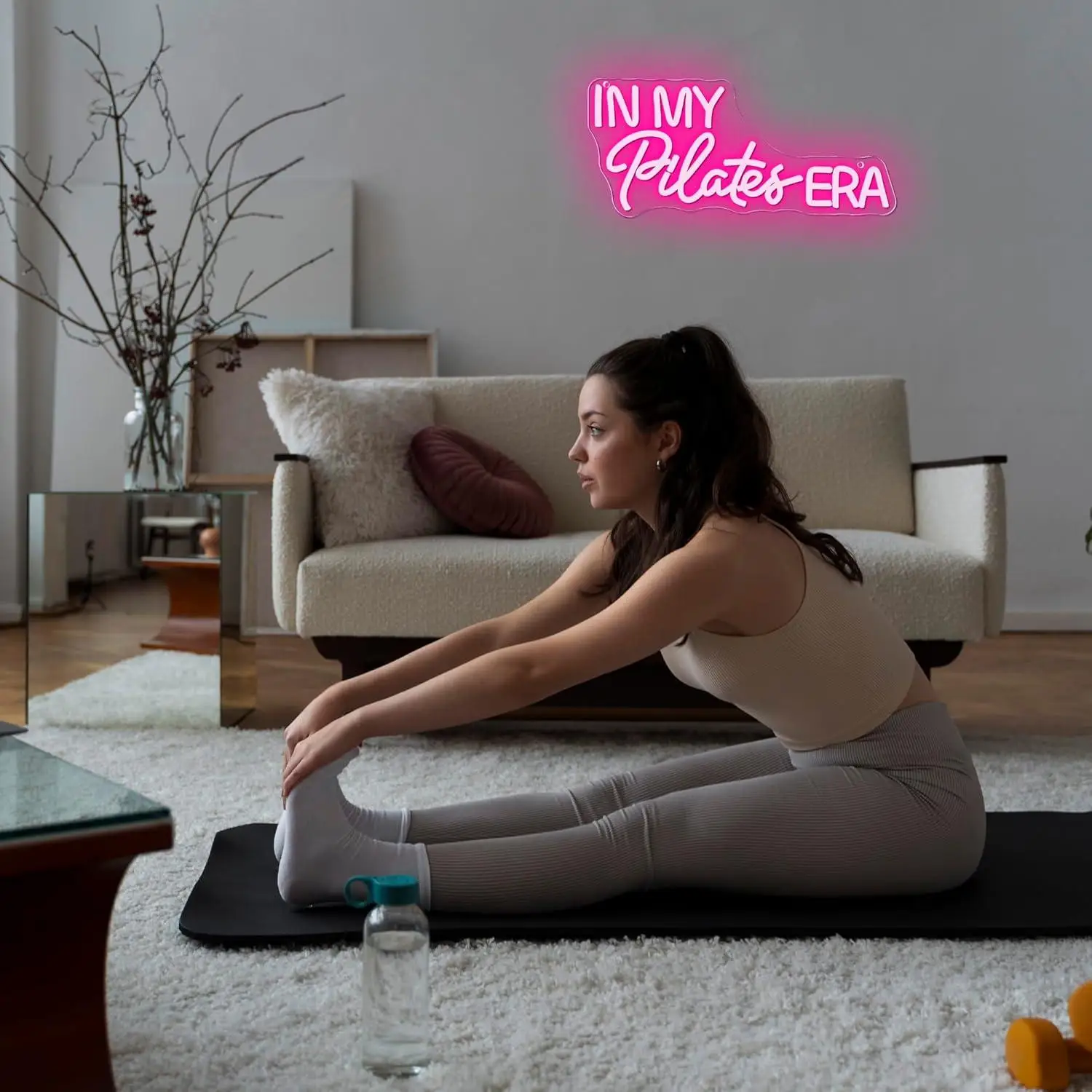 Letreiro Neon 'In My Pilates E - Pilates Yoga Room avaliação e preço
